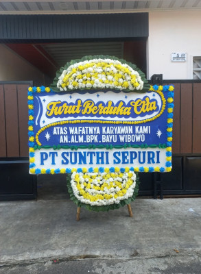Papan Bunga Duka di Amar Sakti